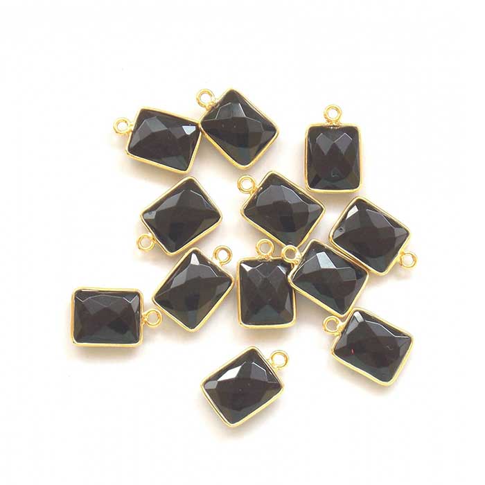 Handmade Gemstone Double Bail Connector Bezel Gemstone Connector Collection
