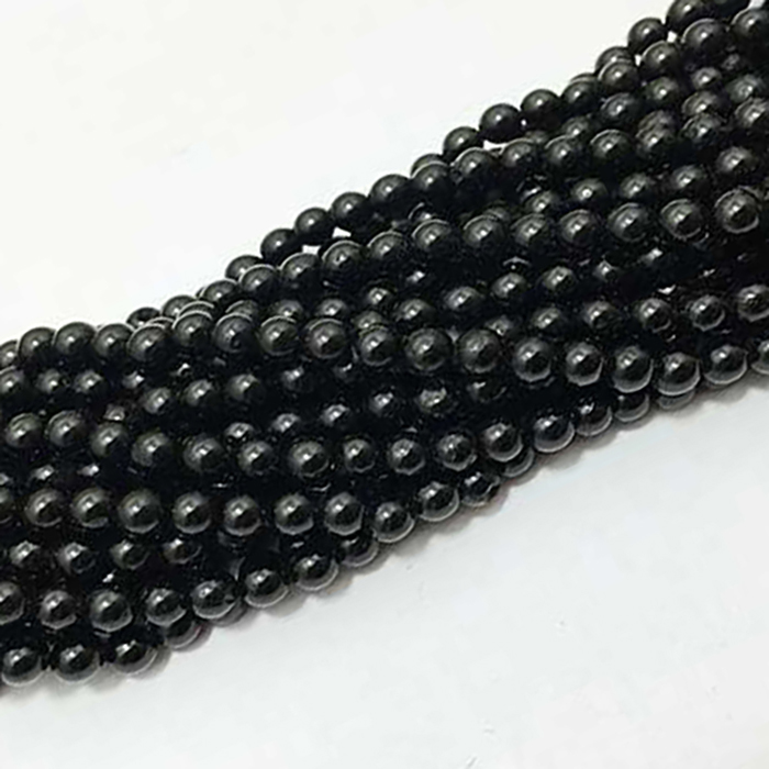 Exporter Black Spinal Plain Spinal 4mm to 5mm Beads