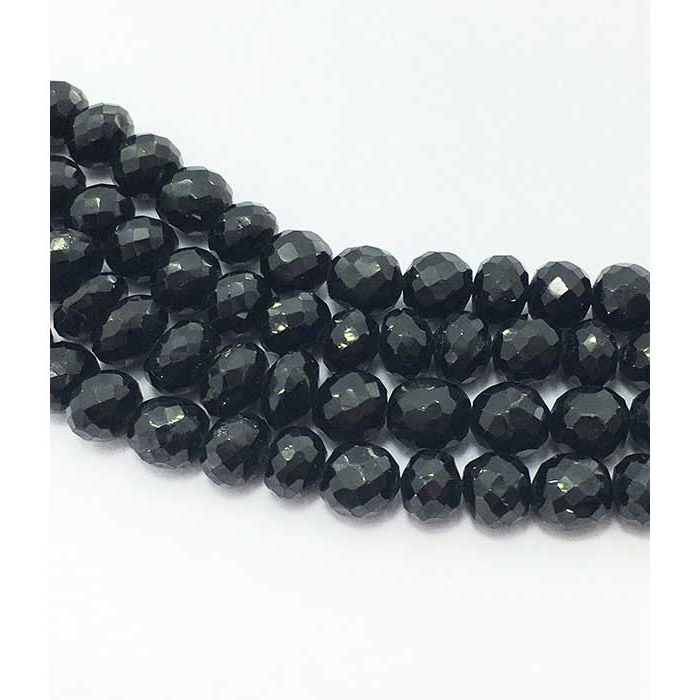 wholesaler Black Spinal Faceted Rendell 7mm to 8mm Beads