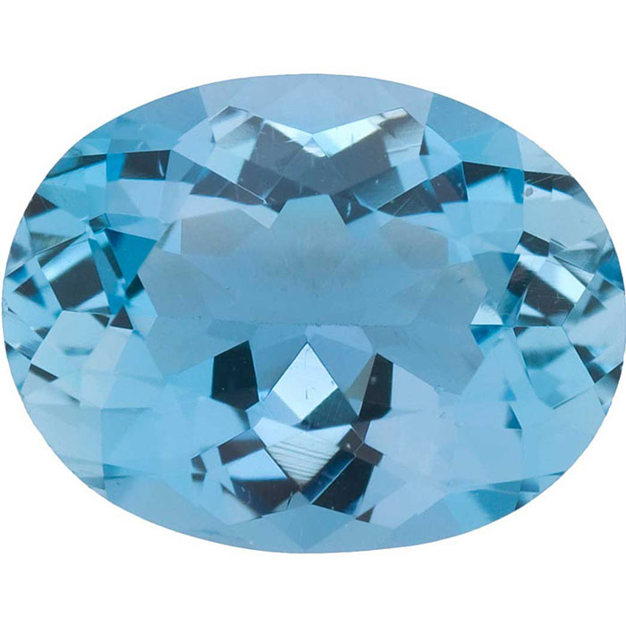 Shop for the best loose jewellery stones | oval Blue Aquamarine loose gemstone|