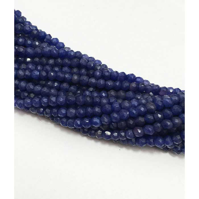 Exporter Blue Aventurine Faceted Rendell 3.5mm to 4mm Beads