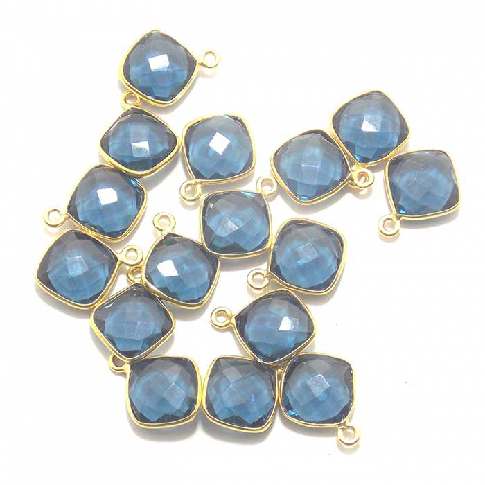 Online Handmade Gemstone Single Bail Connector 925 Sterling Silver Bezel Connector