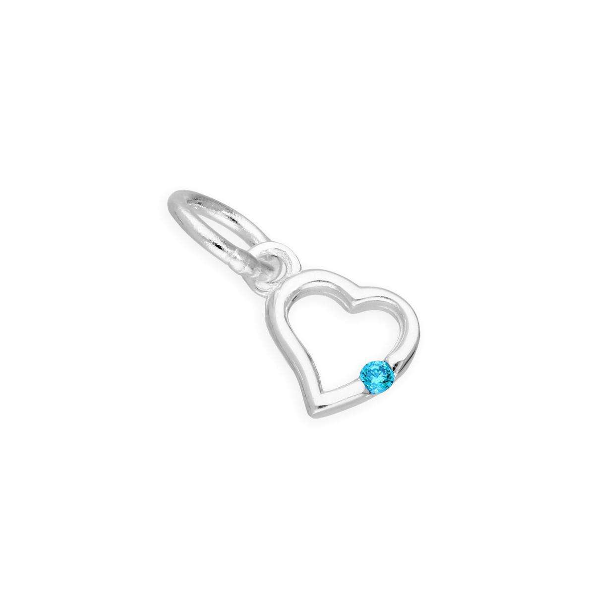 Best Selection Blue Topaz Birthstone Charm | Custom December Birthstone |
