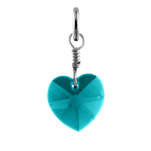 Online Blue Topaz Birthstone Charm | Custom December Birthstone |