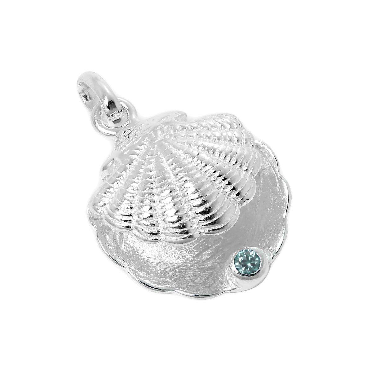 Online Handmade Blue Topaz Birthstone Charm | Custom Design December Birthstone |