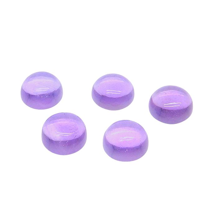 Round Natural Brazil Amethyst Loose Gemstone For Jewellery Making
