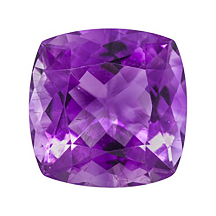 Buy Online Natural Brazil Amethyst Cushion Gemstone | Loose Brazil Amethyst Gemstones