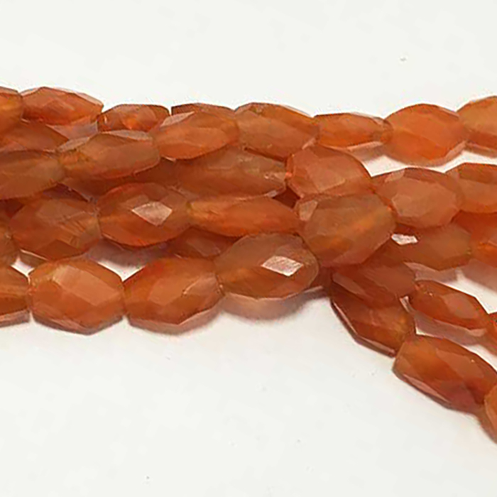 Supplier Carnelian Faceted Oval 5mm to 11mm Beads