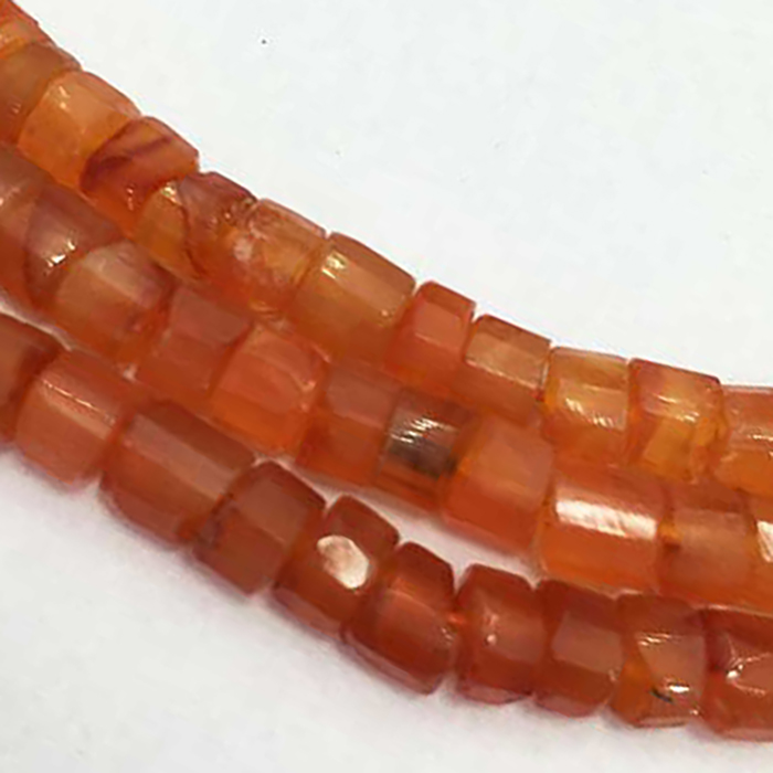 Online Ready Stock Carnelian Faceted Wheel 5mm to 5.5mm Beads