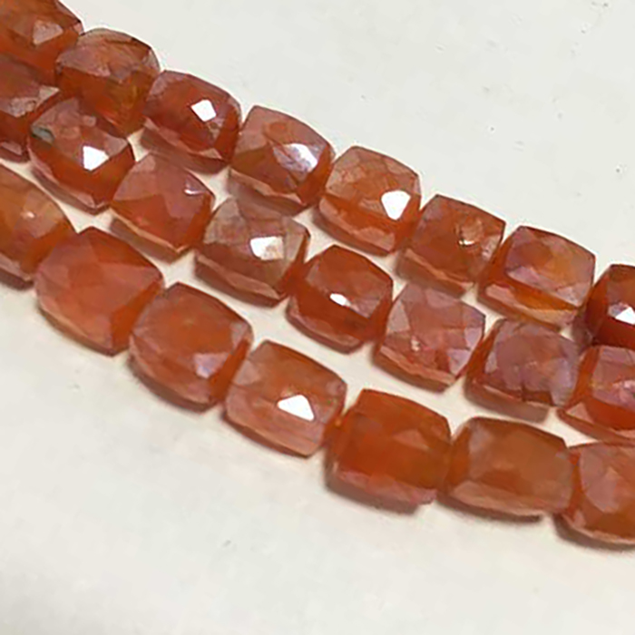wholesaler Carnelian Faceted Box 6MM TO 7MM Beads