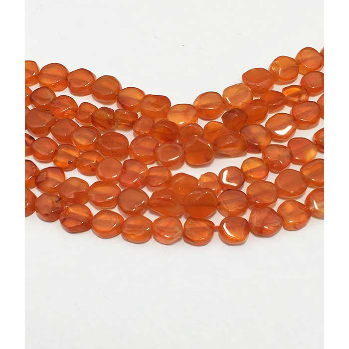 Carnelian Orange Trillion Faceted Natural Beads – Victorygemsandbeads