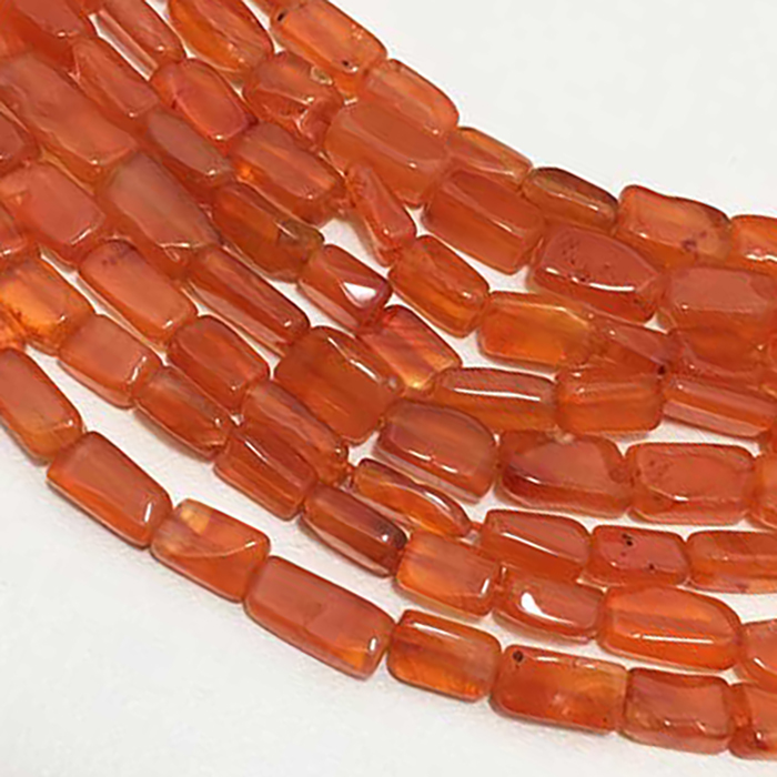 Top Quality Carnelian Plain Box and Bricks 6mm to 9mm Beads