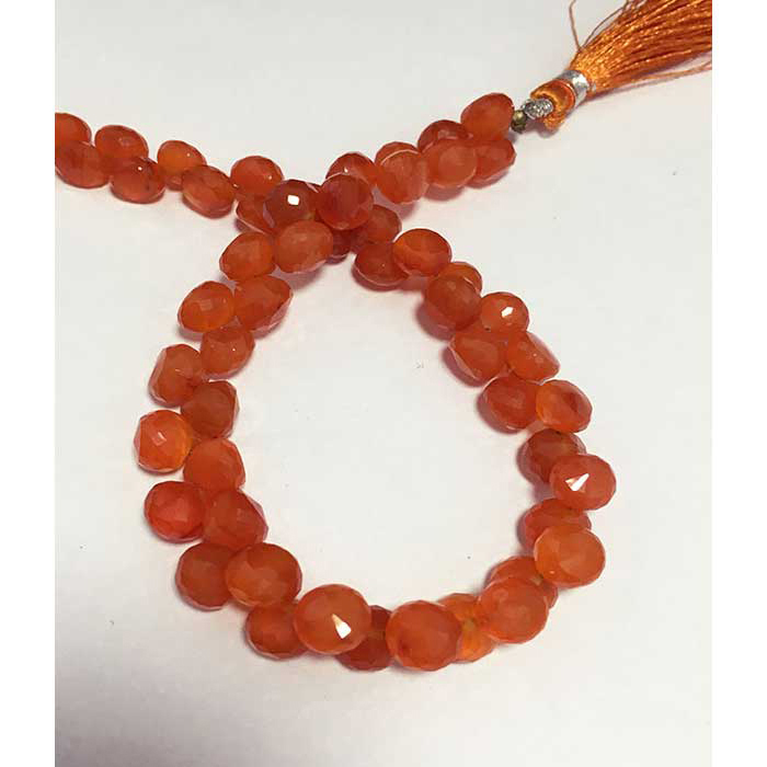 Buy Best Carnelian Faceted Onion 7mm to 8mm Beads