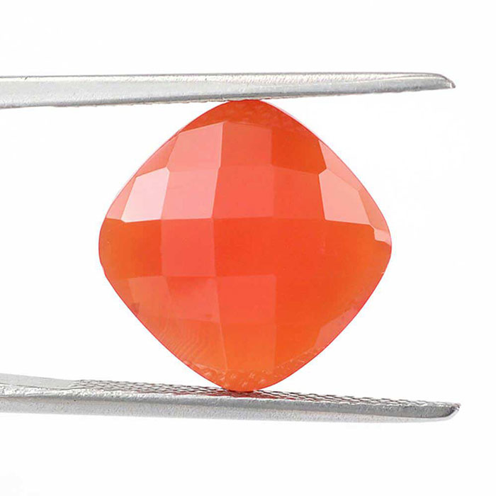 Buy Online Natural Carnelian Cushion Gemstone | Loose Carnelian Gemstones