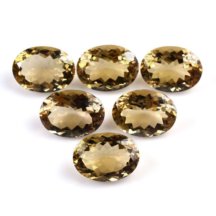VERZAZIO & CO. Natural Smoky Champagne Quartz Loose Gem Lot - 25+ Carats Mixed Facet Shapes
