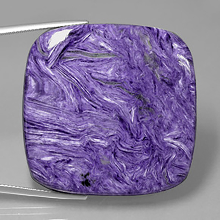 Buy Online Natural Charoite Cushion Gemstone | Loose Charoite Gemstones