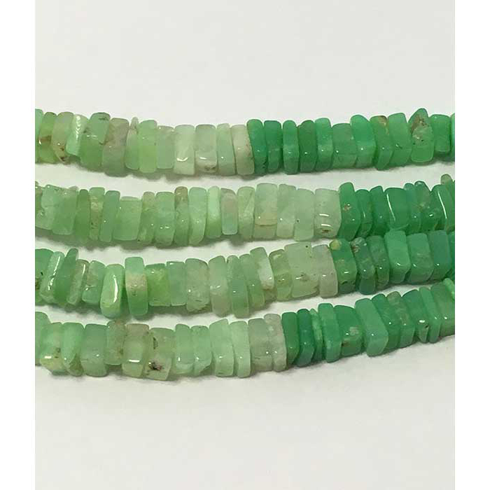Manufacturer Chrysoprase Plain Disc Square 4.5Mm To 5.5Mm Beads