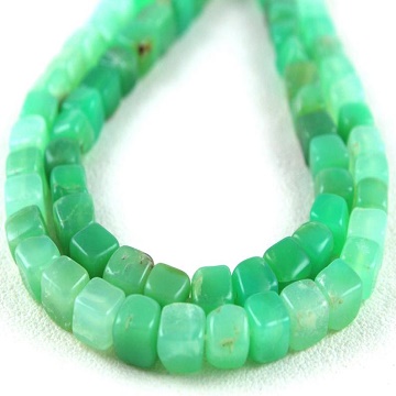 best quality Chrysoprase Cube Beads Strand manufacturer