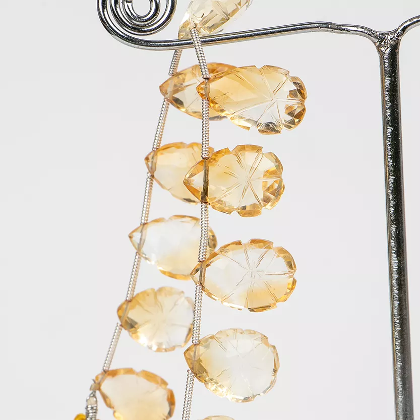 best deals Citrine Plain Beads Strands suppliers