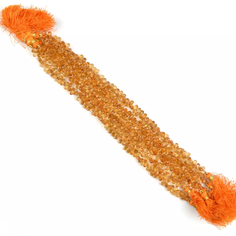 online selection of Citrine Faceted Beads Strands for mala