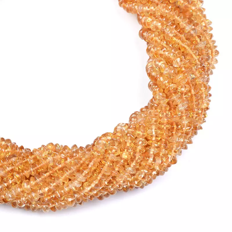 world wide Citrine Plain Beads Strands exporters