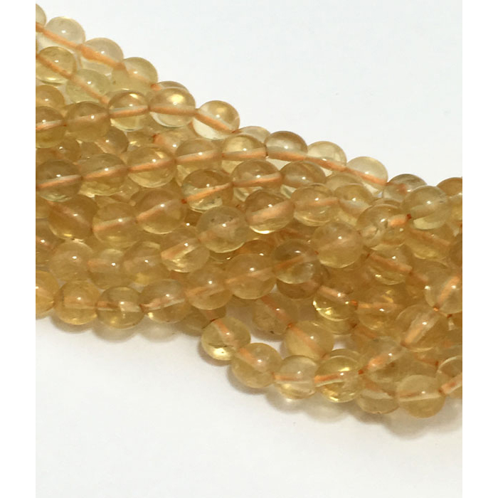 Buy Best Citrine Plain Round 4mm to 5mm Beads