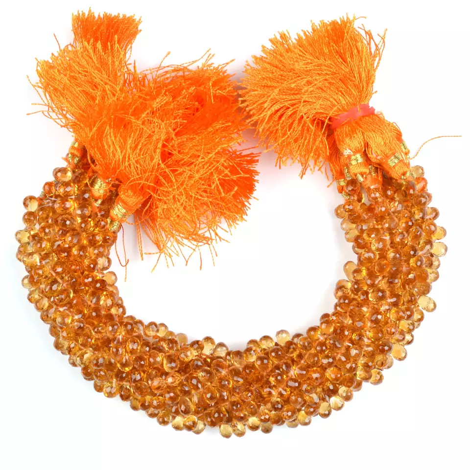 wholesale Citrine Faceted Beads Strands for necklace