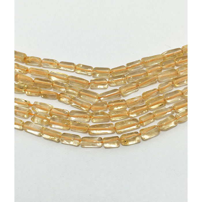 wholesaler Citrine Plain Tube 5mm to 9mm Beads