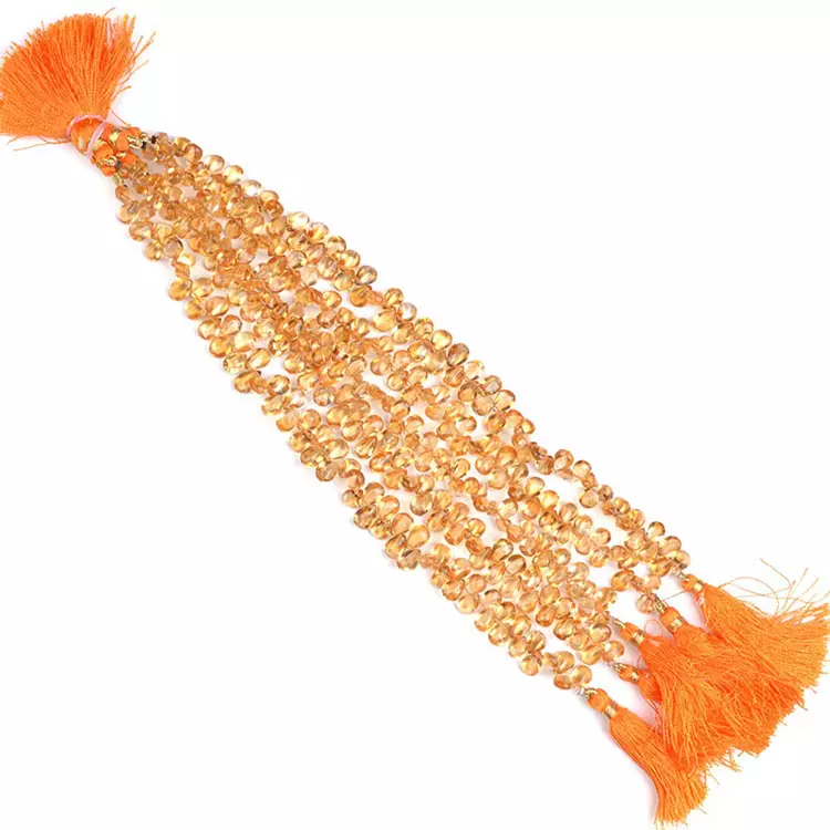 wholesaler of Citrine Plain Beads Strands for mala