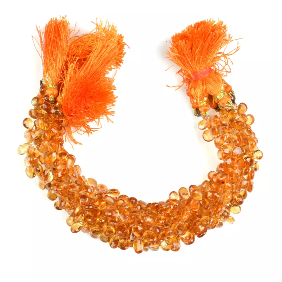suppliers of Citrine Faceted Beads Strands at best price