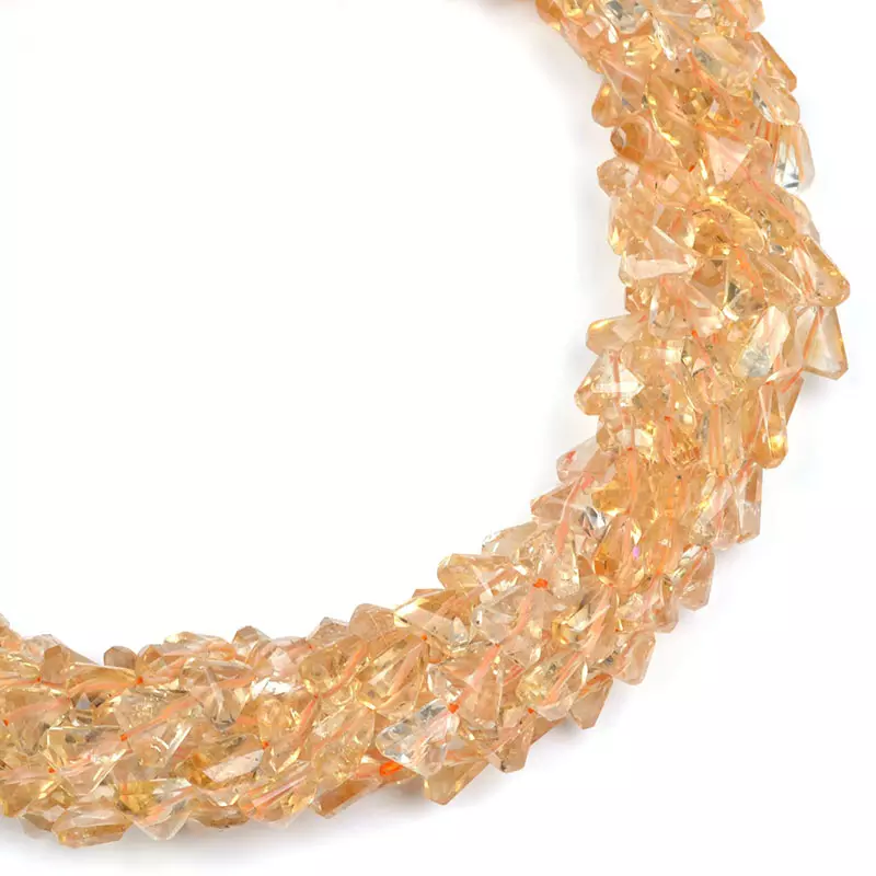 manufacturer of Citrine Faceted Beads Strands for jewelry