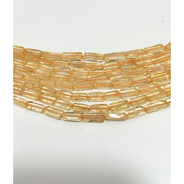 Manufacturer Citrine Plain Box & Bricks 7mm to 9mm Beads