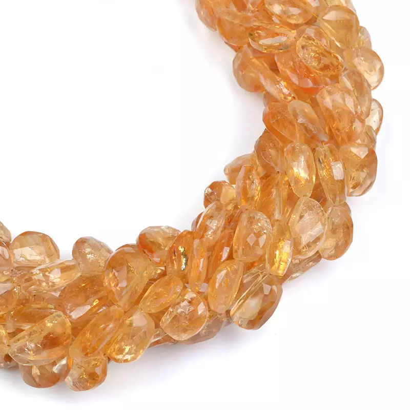 suppliers of Citrine Faceted Beads Strands at best price