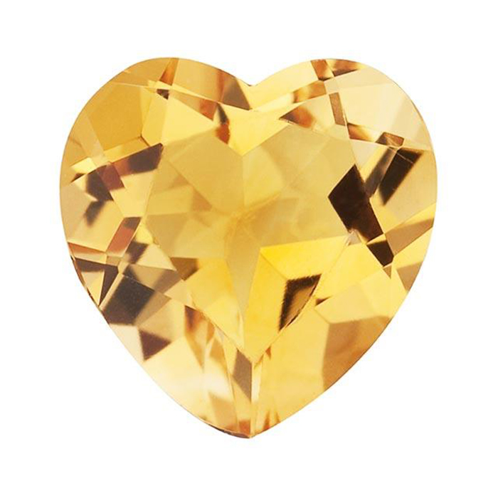 Shop for the best loose jewelry stones | heart Citrine loose gemstone|