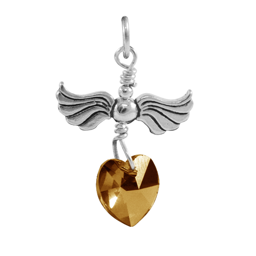 Buy Online Citrine Birthstone Charm | New Design November Birthstone |