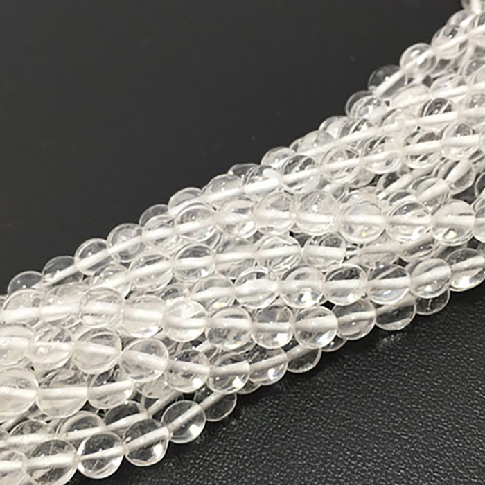 Supplier Crystal Quartz Plain Round 4mm to 5mm Beads