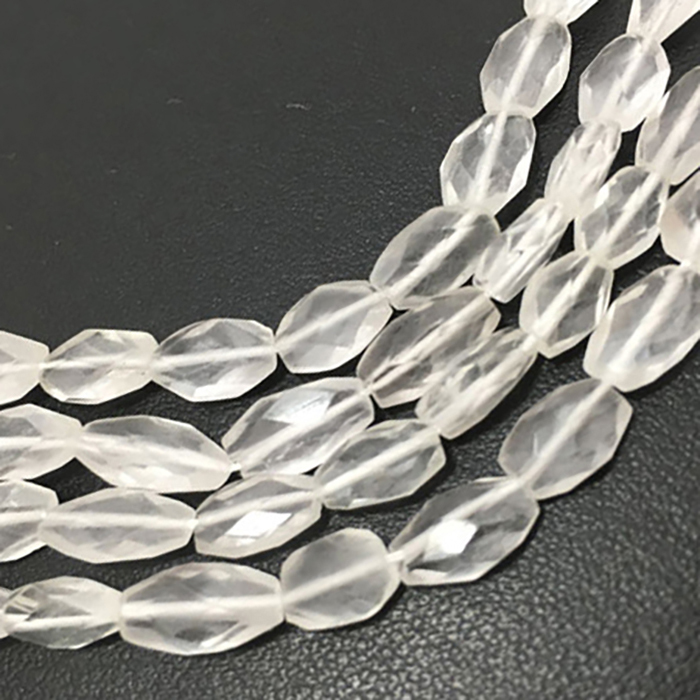 Supplier Crystal Quartz Faceted Oval 7mm to 10mm Beads