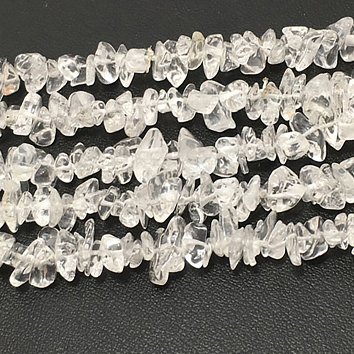 wholesaler Crystal Quartz Uncut Chips Uneven Beads