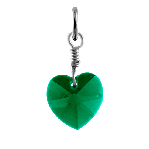 Best Collections Dyed Emerald Birthstone Charm | Wholesale Shop May Birthstone |