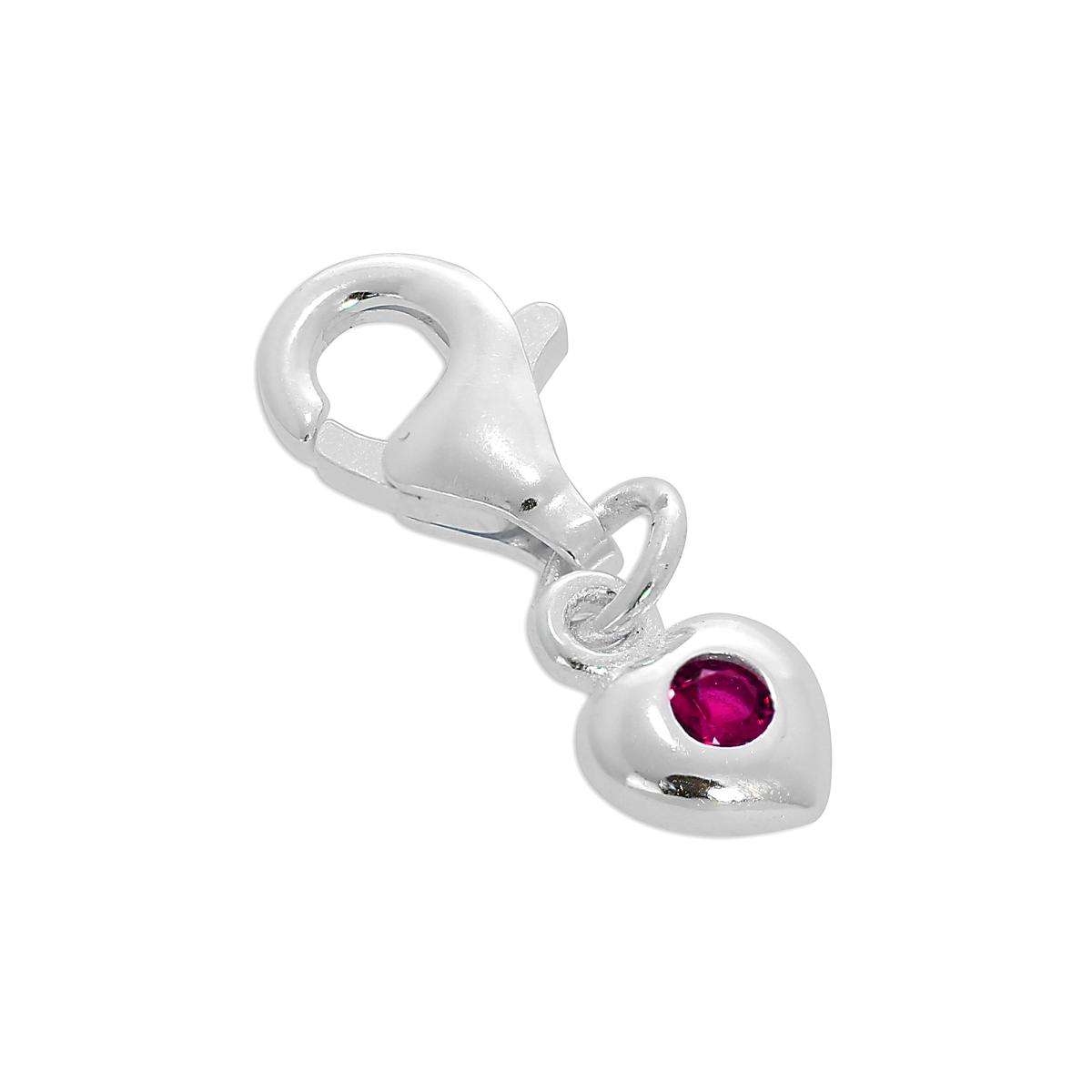 Online Handmade Dyed Ruby Birthstone Charm | New Design July Birthstone |