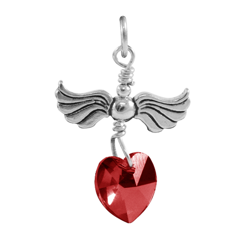 Online Best Quality Dyed Ruby Birthstone Charm | Handmade July Birthstone |