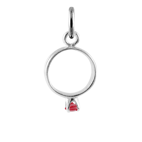 Best Quality Unique Dyed Ruby Birthstone Charm | Cheap Price Of July Birthstone |