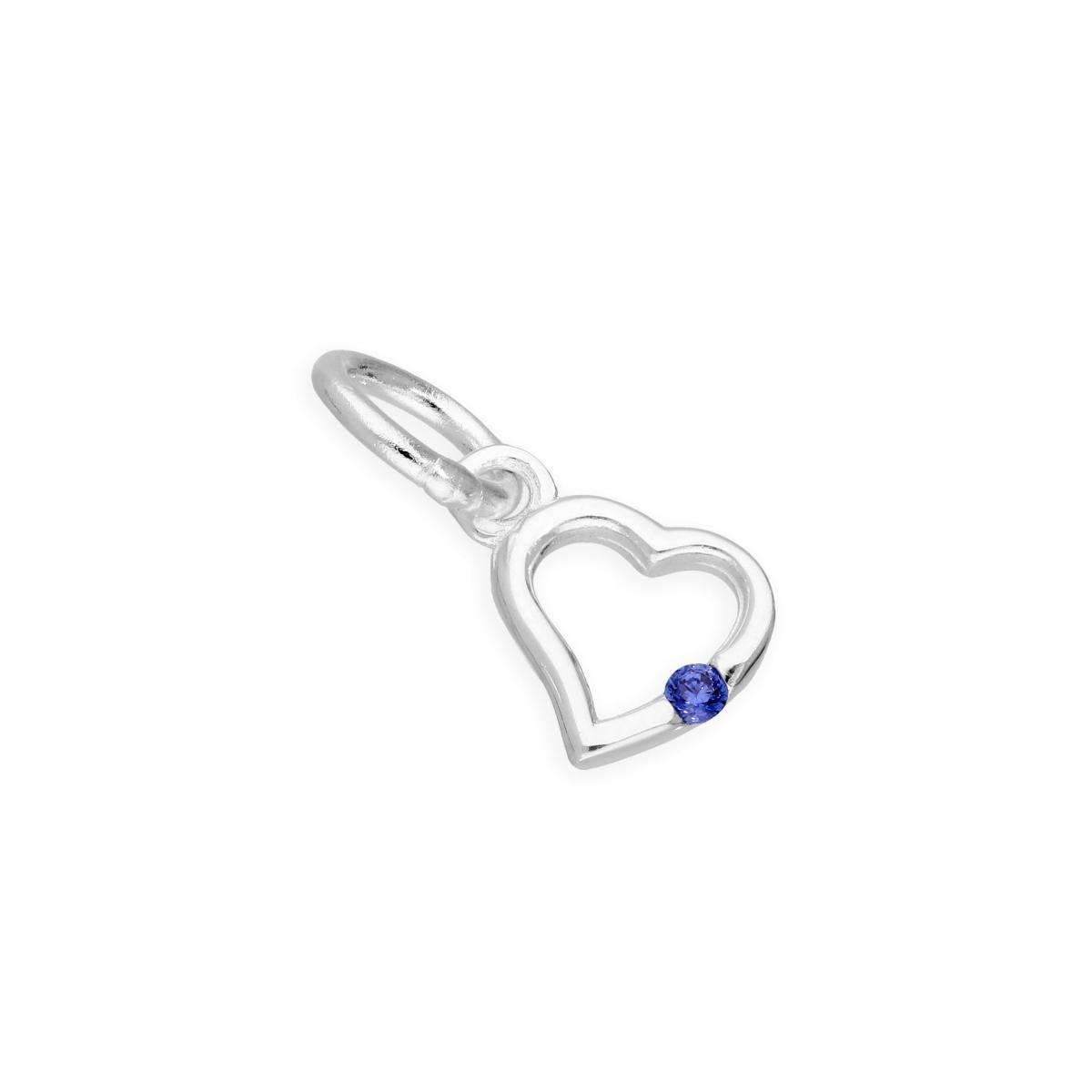 Online Handmade Dyed Sapphire Birthstone Charm | Unique Design September Birthstone |