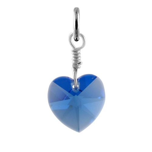 Online Unique Dyed Sapphire Birthstone Charm | Low Price Of September Birthstone |