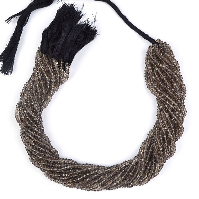 best buy Smoky Quartz Faceted Beads Strands for necklace