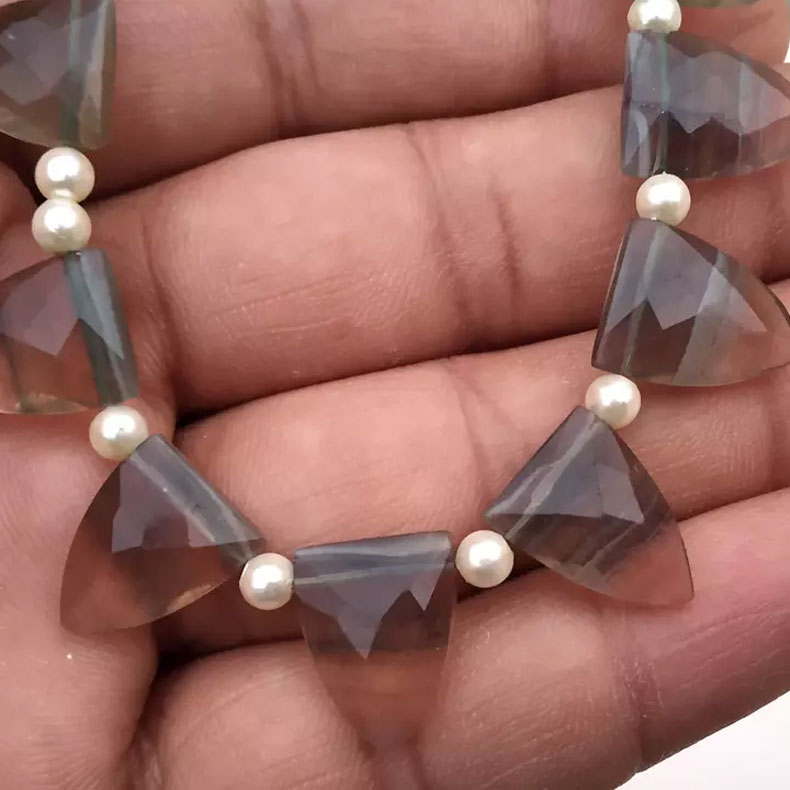 stunning Amethyst Briolette Beads Strand wholesale price