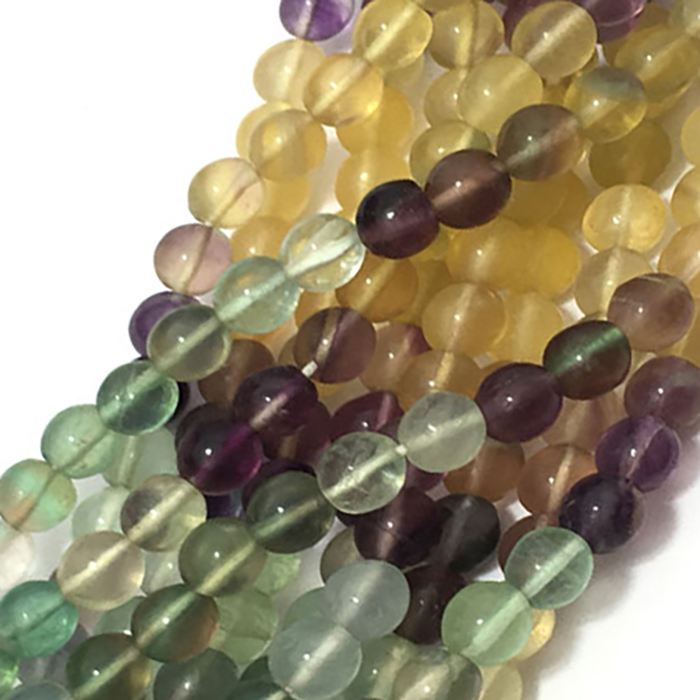 Loose Fluorite Plain Round 4mm to 5mm Beads
