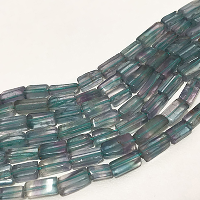 wholesaler Fluorite Plain Box and Brick 5mm to 10mm Beads