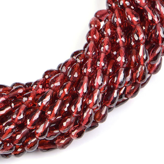best buy Garnet Coin Beads Strands for necklace