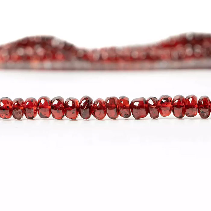 world wide Garnet Rondell Beads Strands exporters